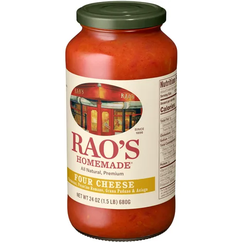 Miniatura 6 de Rao's Homemade Salsa de pasta de cuatro queso, 24 onzas, salsa de tomate, todo propósito, salsa de pasta apta para keto, tomates de alta calidad