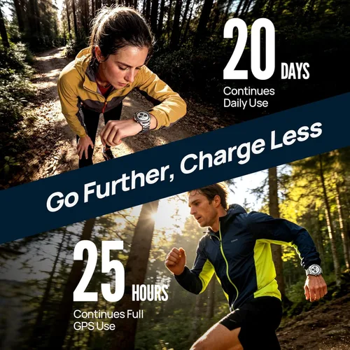 Miniatura 5 de Mibro GS Explorer S - Reloj inteligente de aventura al aire libre de titanio para hombres, GPS de doble banda con mapas sin conexión, grado militar