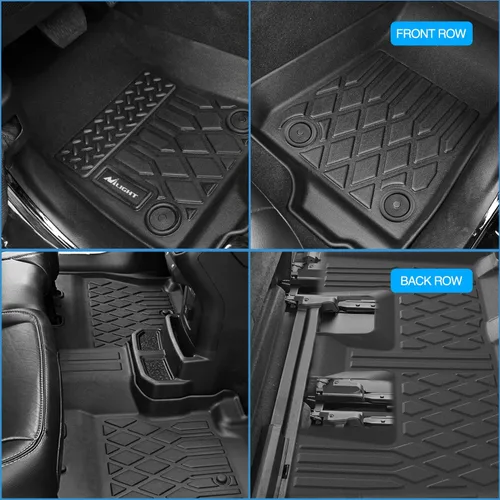 Miniatura 7 de Alfombrillas de suelo de TPE Nilight para Jeep Wrangler JK Unlimited 4 puertas 2013 2014 2015 2016 2017 2018 (no para JL y 4XE), revestimientos