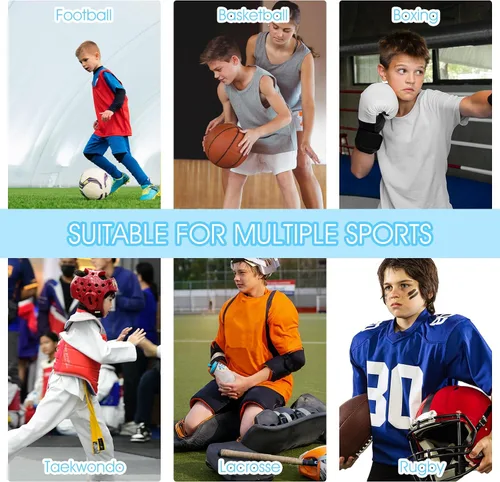 Miniatura 7 de COMNICO Protectores bucales deportivos de fútbol con estuche, soportes para dientes juveniles, baloncesto transparente, lucha libre, boxeo