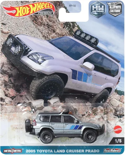 Hot Wheels HKC70 Cultura Coche Off Road - 2005 Toyota Land Cruiser Prado 【3 años en adelante】