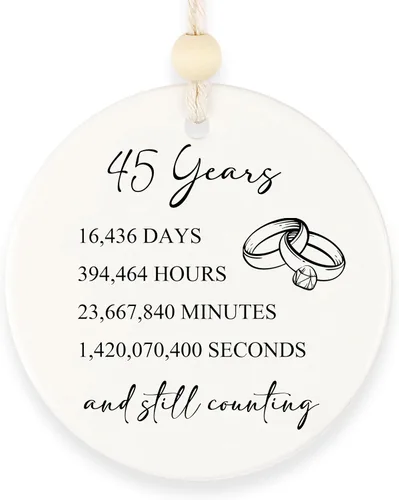 Nombres personalizados, regalos de aniversario de zafiro de 45 años para marido y esposa, regalos de aniversario de boda 45 para pareja o padres,
