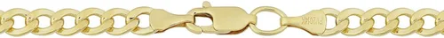 Miniatura 2 de Jewelry Affairs 14K Yellow Gold Filled Solid Curb Chain Necklace, 3.6mm