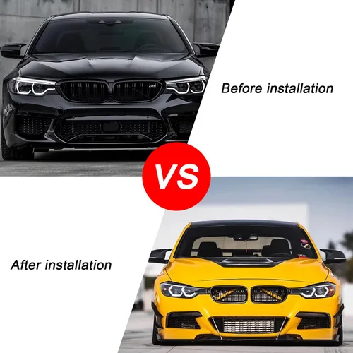 Miniatura 6 de Tiras de inserción de rejilla de repuesto para BMW F20 F30 F32 2012-2018, 320i 328i 330i 335i 420i 428i 435i accesorios (azul, serie 3)