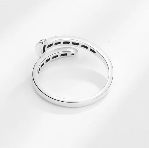 Miniatura 21 de Anillo de plata 925, anillos de plata ajustables para mujer, anillos de pulgar abiertos, anillos de circonio, anillos ajustables, anillos abiertos
