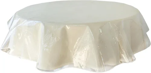 Miniatura 10 de Benson Mills - Mantel de plástico transparente resistente, 100% impermeable y a prueba de derrames de aceite, de PVC de vinilo, cuadrado, para mesas