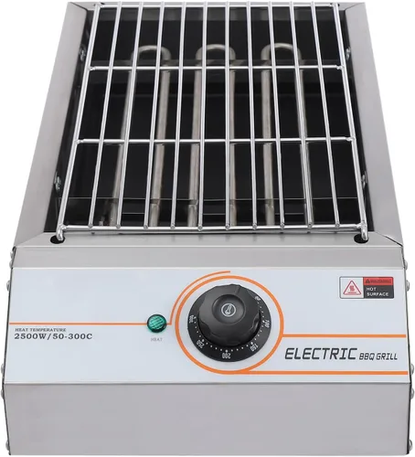 Miniatura 3 de DYRABREST Parrilla de barbacoa eléctrica profesional de 1800 W de acero inoxidable para cocina interior/exterior con temperatura ajustable