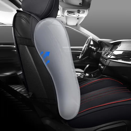 Miniatura 3 de LINGVIDO Funda de asiento de piel sintética (ajuste universal, línea roja negra), funda impermeable para asiento delantero de automóvil, SUV