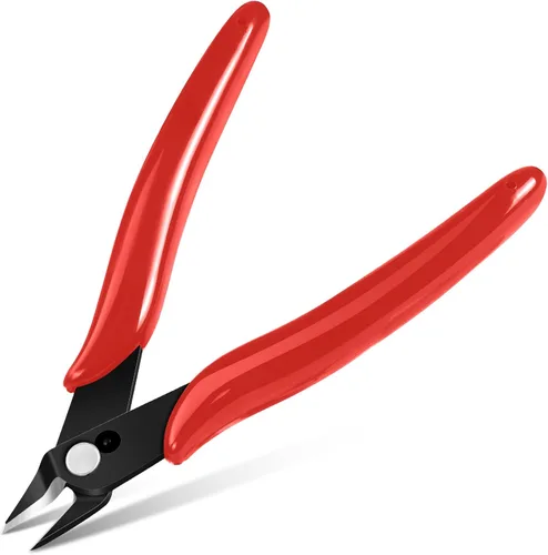 Miniatura 19 de Ainiv Juego de pinzas de precisión, 11 piezas de pinzas ESD antiestáticas con 1 cortador de alambre micro para modelado, reparación electrónica, 12