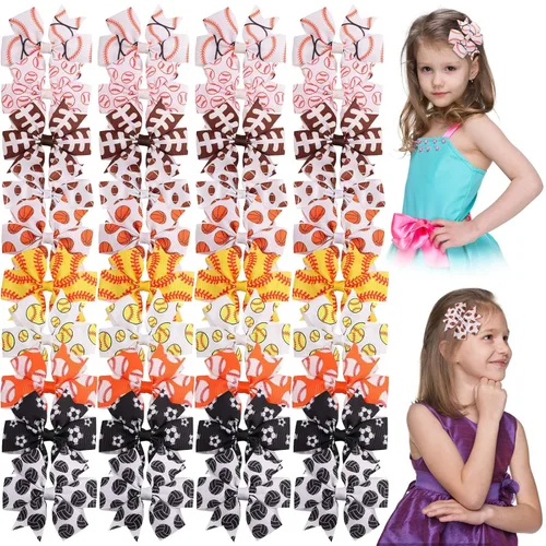 Miniatura 9 de 24 lazos para el cabello de 3 pulgadas para niñas, cinta de grogrén, pinzas para el pelo de bebé, accesorios para el cabello de niños pequeños