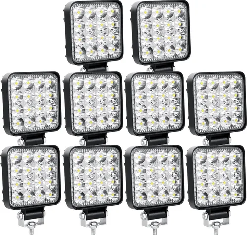 Miniatura 10 de Willpower 4 unidades de 4 pulgadas 3.9 in 42W mini luz de trabajo LED ultra fina haz de luz LED Pods luces de conducción 12V 24V Offroad Lámparas