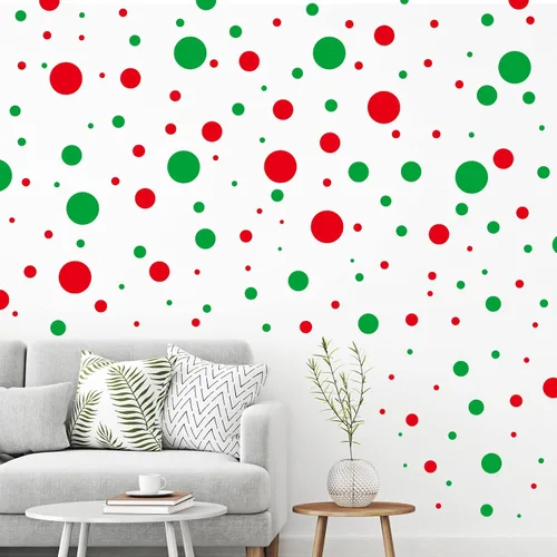 Zonon 264 piezas de calcomanías de lunares para decoración de aula, calcomanías de pared circulares para niños, vinilo desmontable y adhesivo,