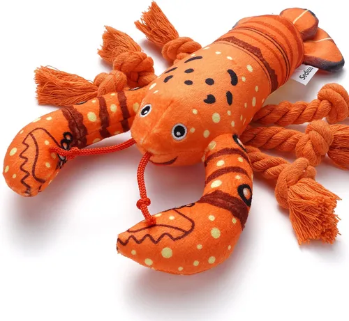 Miniatura 11 de Sedioso Juguetes para perros, juguete de peluche para perros para razas grandes, bonitos juguetes chirriantes para perros con papel arrugado