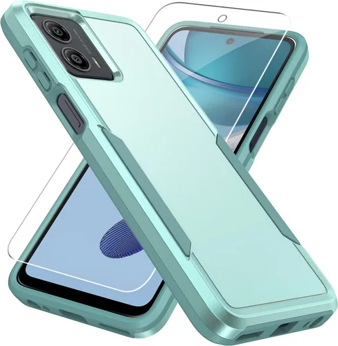 Miniatura 13 de Funda para Moto G 5G 2023, con Protector de Pantalla [Probado contra Caídas de Grado Militar] Funda Protectora de Servicio Pesado Resistente Rugosa