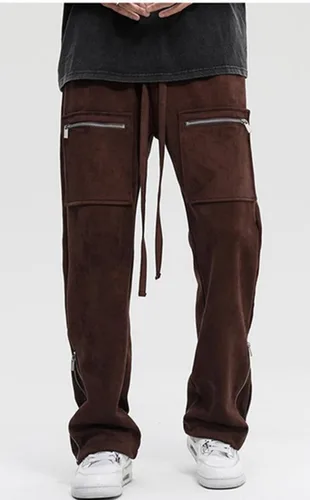 Miniatura 27 de Pantalones deportivos de gamuza sintética para mujer, pantalones de baile acampanados para hombre