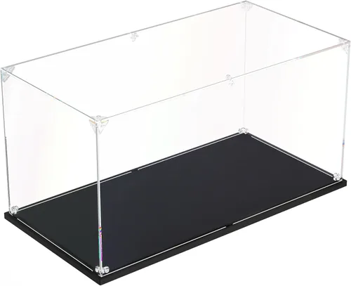 Miniatura 12 de Vitrina de acrílico transparente, vitrina autoensamblable para coleccionables, figuras de acción, muñecas, caja de vidrio alternativa para regalos
