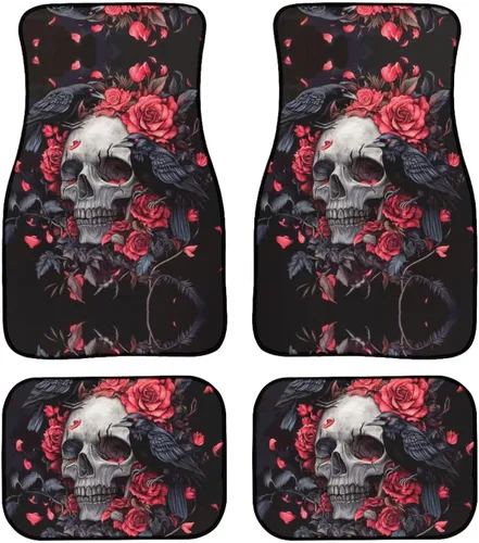 Miniatura 8 de YSTARDREAM Alfombrillas de hongo estrellado para automóvil para todas las estaciones para mujeres y hombres, alfombras de coche estrelladas