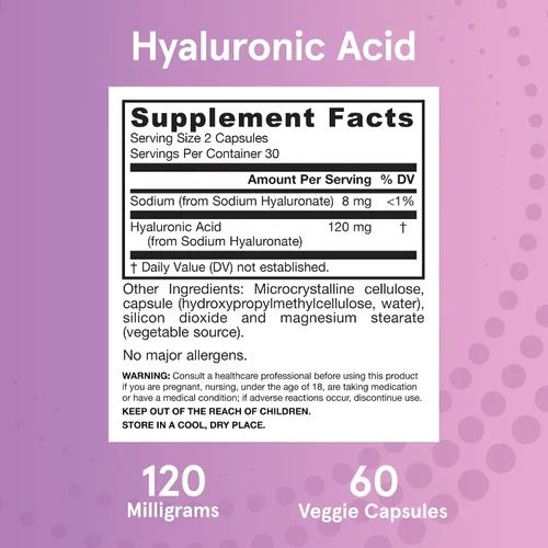 Miniatura 6 de ácido hialurónico de Jarrow Formulas, HYAL, 1, 1