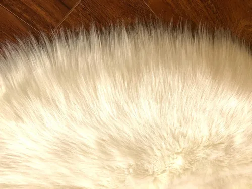 Miniatura 6 de LAMBZY Alfombra de piel de oveja auténtica, parte inferior gruesa y fuerte, fácilmente lavable, resistente a las manchas, perfecta para sala