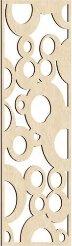 Miniatura 144 de Farwell Paneles de pared decorativos de madera con calado, 13 3/8 pulgadas de ancho x 34 3/8 pulgadas de alto x 1/4 de alto, roble rojo rojo