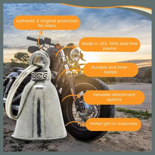 Miniatura 4 de PRINCE ALBERT Guardian® Bell Motocicletas - Accesorio para Harley HD Gremlin, campana, llavero Príncipe Alberto