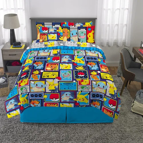 Miniatura 399 de Franco - Juego de edredón y sábanas supersuaves con funda, para niños, 7 piezas, tamaño matrimonial, Five Nights At Freddy's Cinco noches en Freddy's