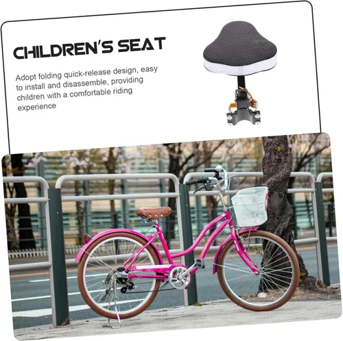 Miniatura 3 de Accesorio de asiento de bicicleta de montaña, versátil asiento de bicicleta para niños y niñas, características de seguridad de comodidad