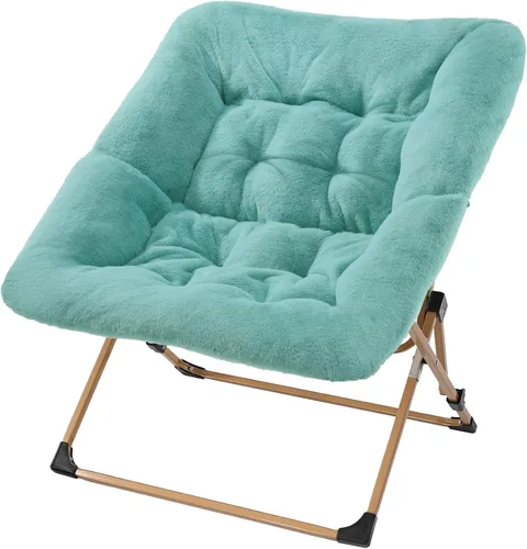 Miniatura 15 de OAKHAM Cómoda silla para adultos, suave piel sintética plegable para dormitorio, sala de estar, dormitorio, silla de lectura flexible
