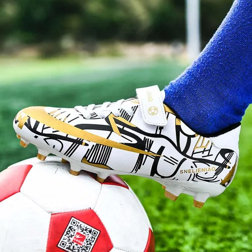 Miniatura 6 de Gokzssoll NiberSeries - Zapatos de fútbol para niños pequeños y grandes ligeros duraderos antideslizantes para fútbol exteriores rendimiento firmes