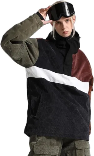 Miniatura 12 de Chaquetas de esquí para hombre, abrigos de snowboard para mujer, chaqueta impermeable para deportes de invierno, resistente al viento, cálida