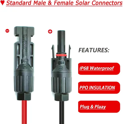 Miniatura 3 de Cable de extensión de carga solar a XT60i de 3 pies/6 pies/12 pies/25 pies/50 pies, conectores solares a adaptador XT60i para centrales eléctricas