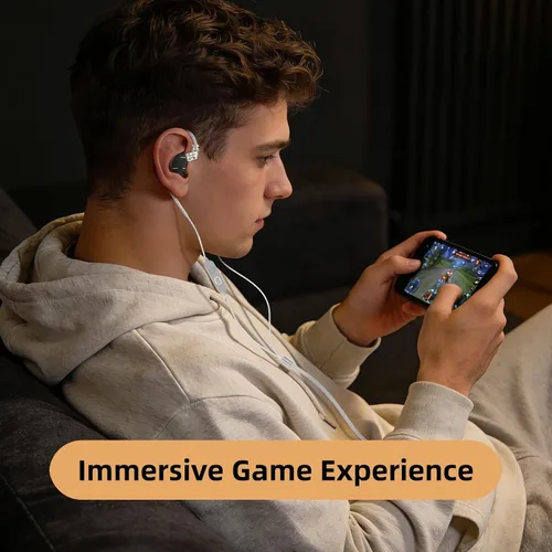 Miniatura 4 de Auriculares con monitor intrauditivo KZ ZST PRO X 2026, 1BA 1DD híbrido con cable para juegos, auriculares con sonido de graves profundos, IEM