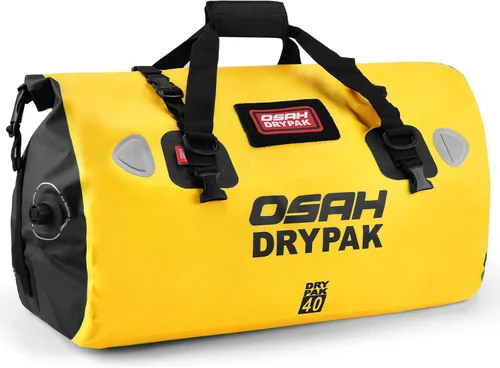 Miniatura 27 de OSAH DRYPAK Bolsa de lona impermeable – Bolsa seca para motocicleta con gran espacio de almacenamiento, bolsas de equipaje impermeables con bolsillo