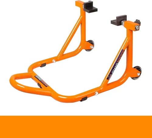 Miniatura 5 de GRAND PITSTOP Soporte para motocicleta, soporte de elevación de paddock para rueda trasera con horquilla y bobina de basculante, capacidad
