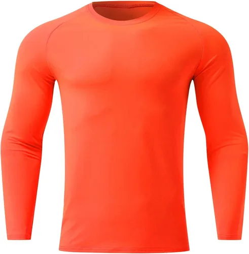 Miniatura 16 de Camisas de compresión atléticas de manga larga para hombre, capa base, camisa de entrenamiento atlético, camisas de compresión, camisetas deportivas