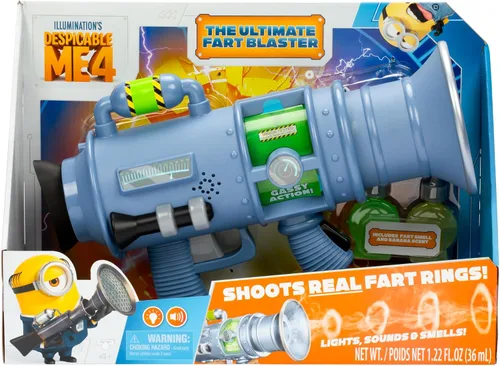 Miniatura 13 de Minions Illumination's Monsters Fart Blaster Pro con 8 ajustes de olor, dispara anillos apestosos de hasta 6 pies (5.9 ft) de distancia, el juguete