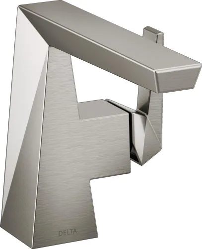 Grifo de baño de una sola manija Lumicoat Acero inoxidable