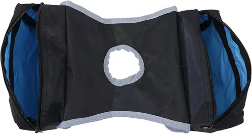 Miniatura 3 de Majestic Ally Bolsa de Cuerno Económica Aislada para Silla de Montar Western para Montar a Caballo con Prácticos Bolsillos de Malla Negro