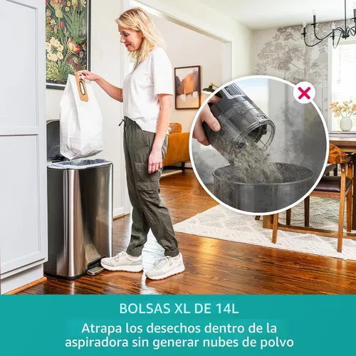 Miniatura 3 de Kenmore BU1001 B200 Series Aspiradora Comercial Liviana de 14L de Capacidad con Bolsa Vertical UB100 B200 Series Bolsas de Polvo de Repuesto