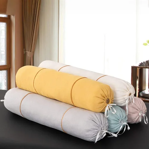 Miniatura 2 de Tingting's Dream Almohada suave y larga para pies, almohada redonda para sofá, almohada cilíndrica cervical para rodilla, pierna