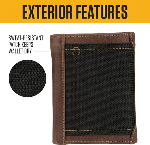 Miniatura 3 de Carhartt - Billetera resistente de cuero con triple puntada para hombre, disponible en múltiples estilos