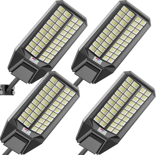 Miniatura 13 de Paquete de 3 Luces Solares para Estacionamiento - Luz Solar de Calle de 8000W 360000LM del Anochecer al Amanecer Luces de Calle con Energía Solar