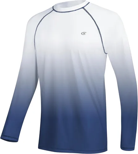 Miniatura 13 de Camisetas de natación de manga larga para hombres Rashguard UPF 50+ Camisa de protección solar UV Atlética Entrenamiento Correr Senderismo Camiseta