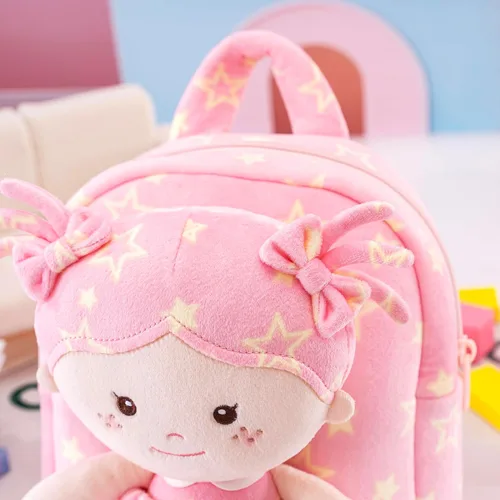 Miniatura 23 de Onetoo Mochila para niños pequeños, regalos de regreso a clases, mochilas para niñas y niños con muñecas de bebé ligeras y suaves en vestido