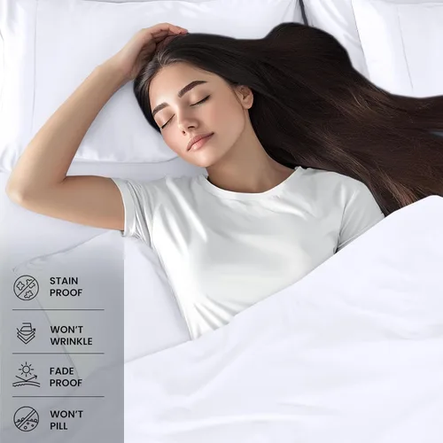 Miniatura 256 de Utopia Bedding Juego de sábanas Queen – Sábanas de 4 piezas para cama tamaño Queen, microfibra suave y transpirable, incluye 1 sábana bajera, 1 Gris