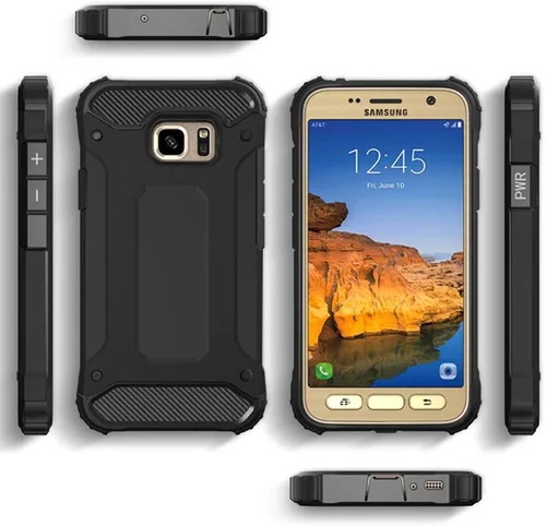 Miniatura 6 de Funda de teléfono para Samsung Galaxy S7 con protector de pantalla de vidrio templado y accesorios para celda, resistente, de doble capa, cuerpo