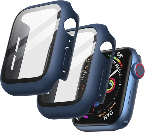 Miniatura 8 de JETech Funda con protector de pantalla para Apple Watch SE 3/2/1 (2025/2022/2020)/Series 6 5 4 de 1.575 pulgadas, cubierta protectora total, Negro