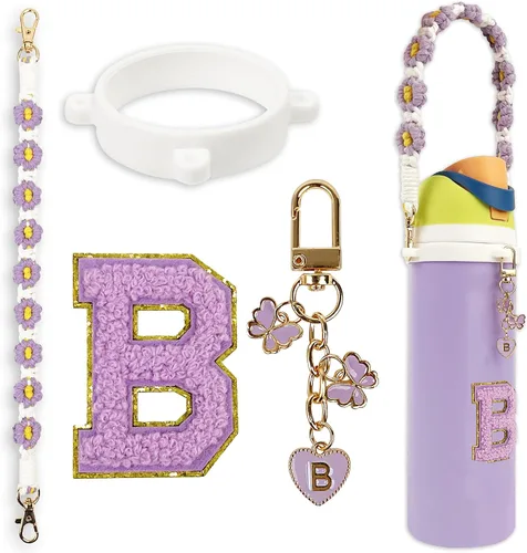 Miniatura 53 de Lindo juego de dijes de letras compatible con botella de agua Owala de 24 oz, 32 oz, 40 oz, Owala Kids, vaso térmico de café Owala, Owala FreeSip