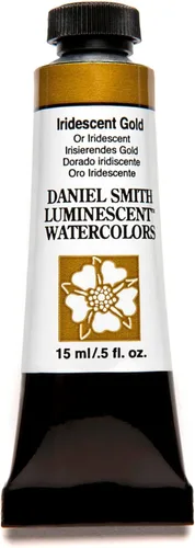 DANIEL SMITH Pintura acuarela extrafina, tubo de 15 ml, Oro iridescente, 284640017, 0.5 fl oz (paquete de 1)