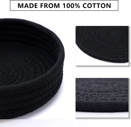 Miniatura 3 de Coga Salvamanteles para platos, ollas y sartenes, almohadillas calientes de 7 pulgadas, 5 piezas con cesta de almacenamiento para encimeras